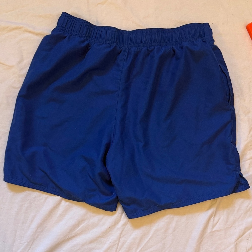 Nike Royal Blue Shorts with Red and Yellow Accents cut tag - Picture 9 of 9